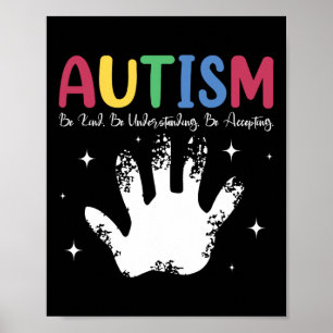 Poster Autista Menino Ou Menina Autismo Seja Amável De Co