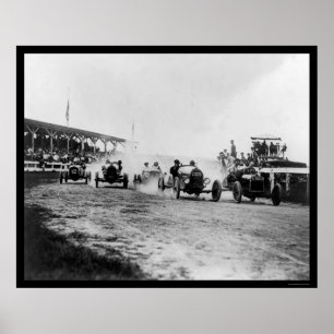 Póster Auto competência perto de Washington, C.C. 1922
