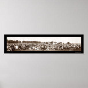 Póster Auto foto 1909 de Detroit da parada