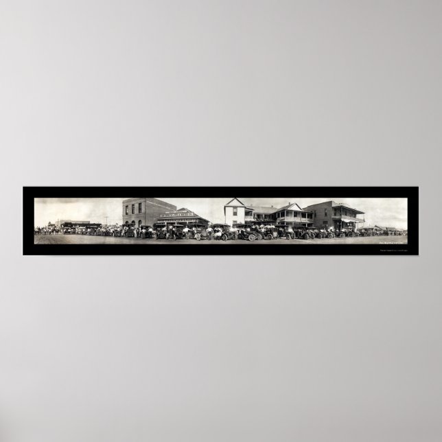 Poster Auto Horse San Benito, TX. Foto 1911 (Frente)