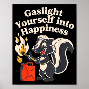 Poster Auto-ilumine-se para a felicidade ilusão positiva