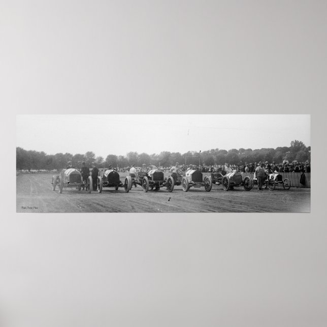 Poster Auto races, York, Pa., 11 de maio de 1915 (Frente)