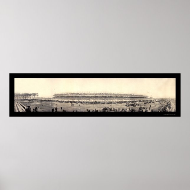Póster Auto Racing Sheepshead Foto 1915 (Frente)
