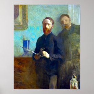 Póster Auto-Retrato de Édouard Vuillard com Waroquy
