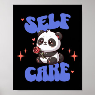 Poster Autoatendimento Rosa tradicional americano Panda S