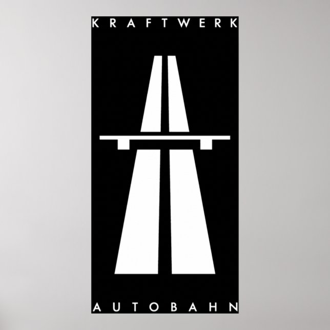 Poster Autobahn Kraftwerk inspirado (Frente)