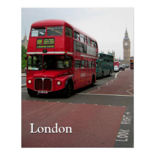 Póster Autocarro de dois andares de Londres