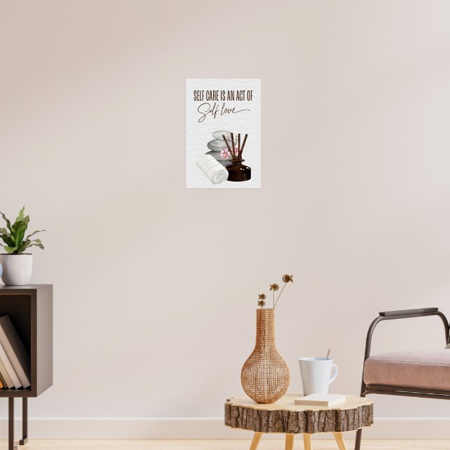 Poster Autocuidado é um ato de Autoamor (Sala de Estar 3)