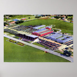Poster Autódromo e coliseu de Omaha Nebraska Ak Sar Ben