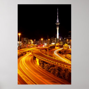 Poster Autoestrada para Auckland