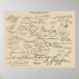 Poster Autográficos Famosos 2