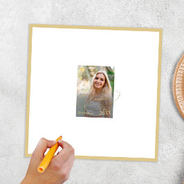 Poster Autografo de fotografia de graduação moderna