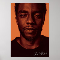 autógrafo do chadwick boseman