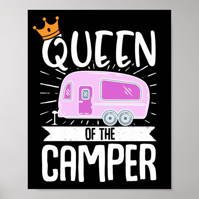 Poster Autohome RV Camping Queen Do Camper (Frente)
