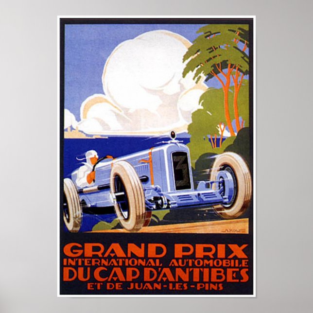 Poster Automível do Grande Prêmio Internacional (Frente)
