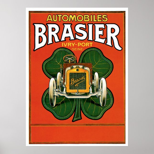 Poster Automóveis Brasier (Frente)