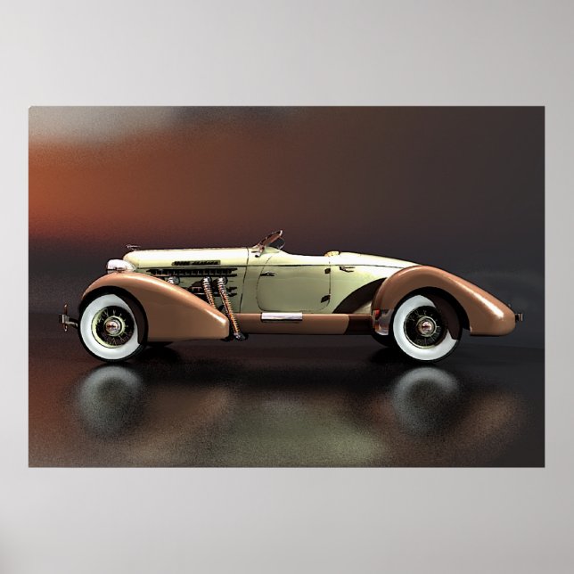 Póster Automóvel Auburn851v34-02Lado (Frente)