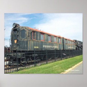 Poster Automóvel de passageiros da estrada de ferro de