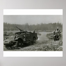 Automóvel de reconhecimento e motociclo