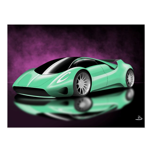 Póster Automóvel de referência Hypercar (Frente)