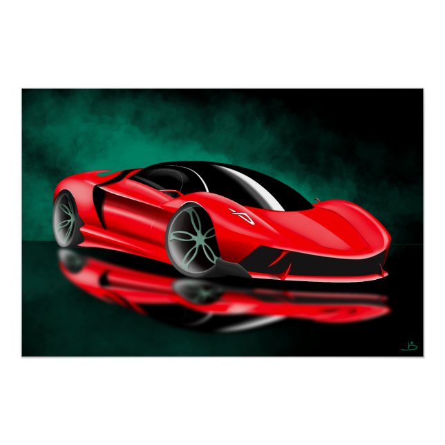 Póster Automóvel de referência Hypercar (Frente)