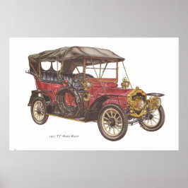 Poster Automóvel de Rover Modelo TT 1907