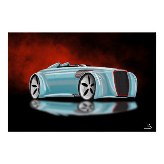 Póster Automóvel retrorreflector