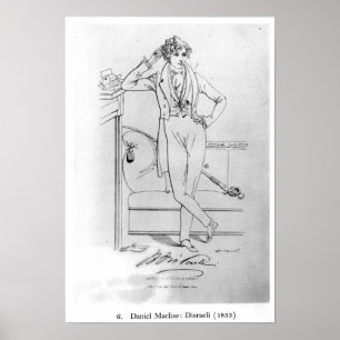 Poster Autor 'Vivian de Disraeli do ofBenjamin do retrato
