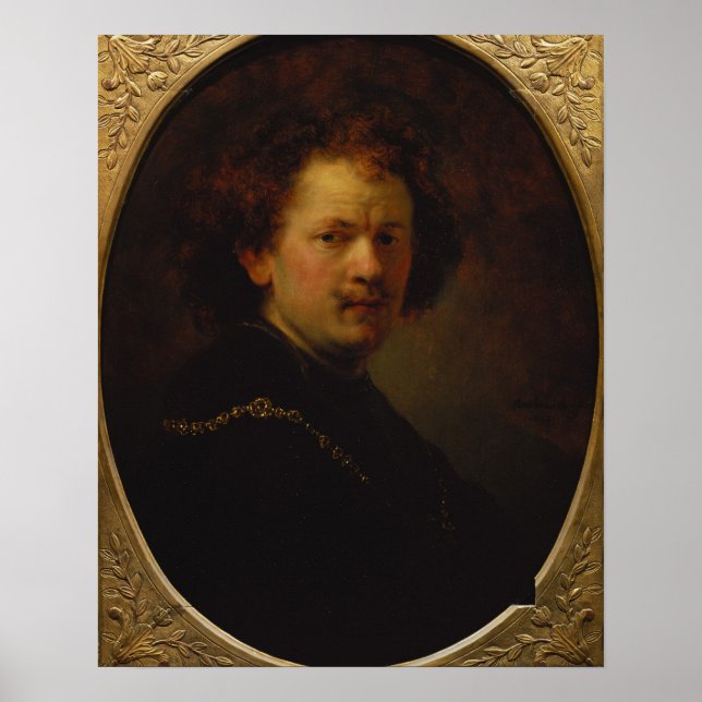 Póster autorretrato, 1633 (Frente)