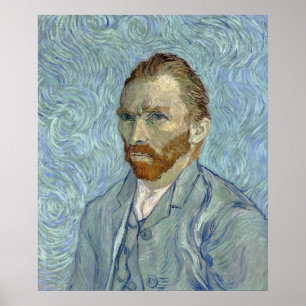 Poster Autorretrato 1889 de Vincent van Gogh