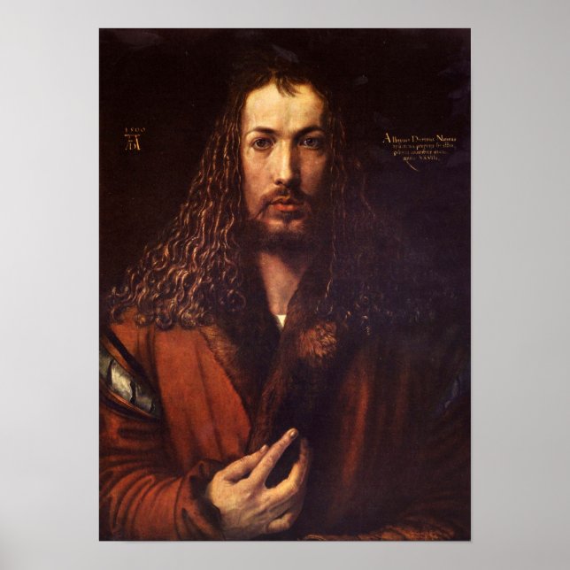 Póster Autorretrato 2 de Albrecht Durer (Frente)