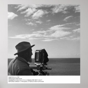 Póster Autorretrato de Ansel Adams, cerca de 1967