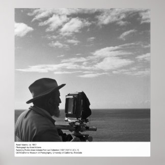 Póster Autorretrato de Ansel Adams, cerca de 1967