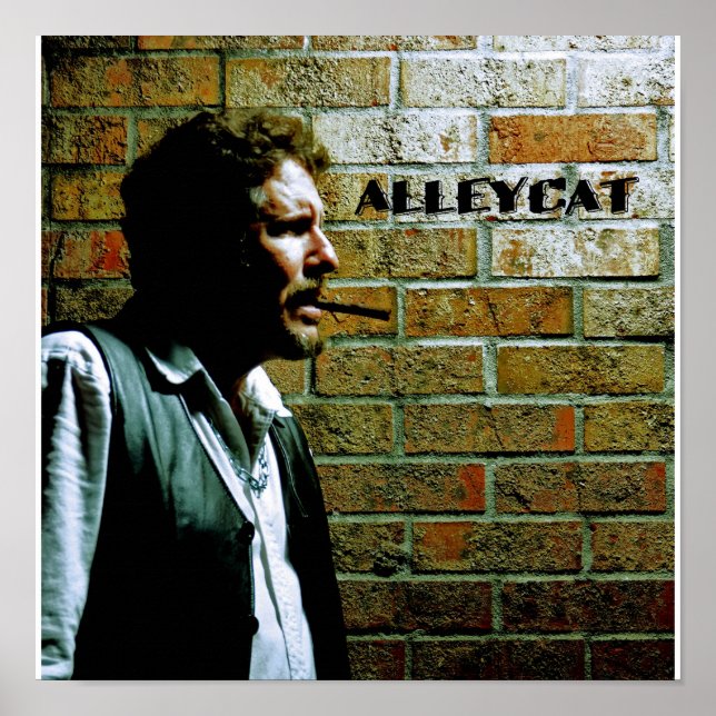 Póster Autorretrato de Bruce AlleyCat (Frente)