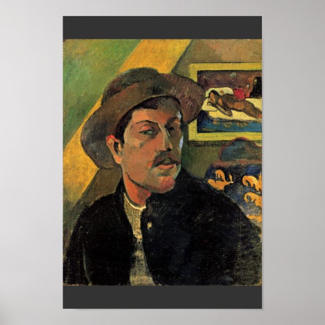 Poster Autorretrato De Paul Gauguin (Melhor Qualidade) (Frente)