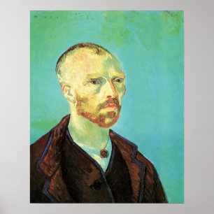 Poster Autorretrato de Van Gogh (Dedicado a Paul Gauguin)