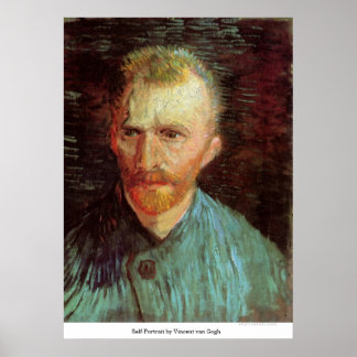 Poster Autorretrato de Vincent van Gogh