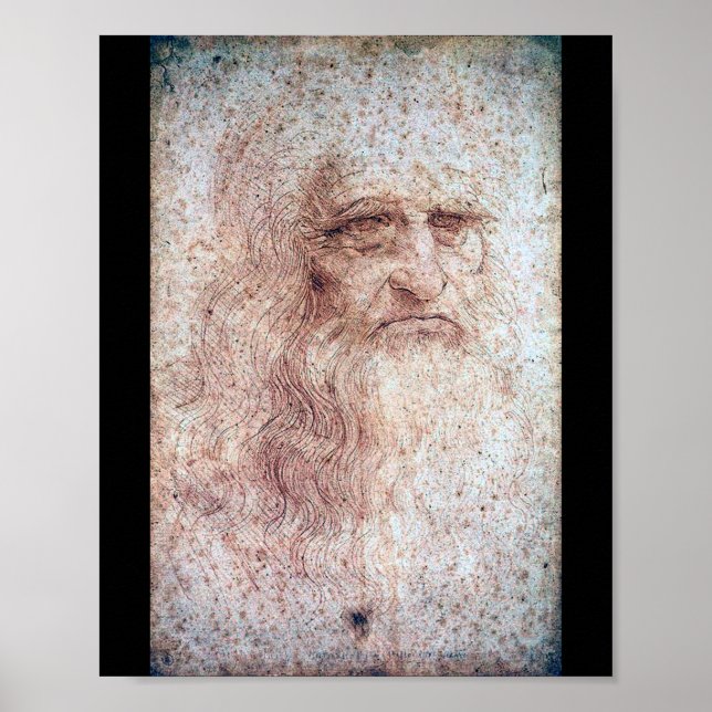 Poster Autorretrato, Leonardo da Vinci (Frente)