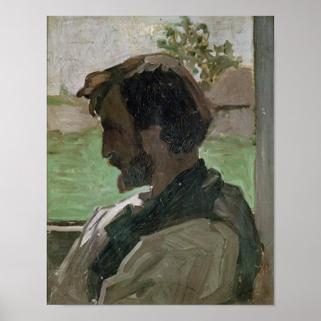 Poster Autorretrato no Santo-Saveur, 1868 (Frente)