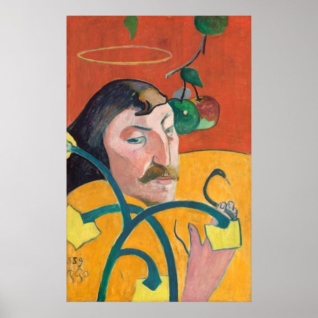 Poster Autorretrato - Paul Gauguin Fine Art (Frente)