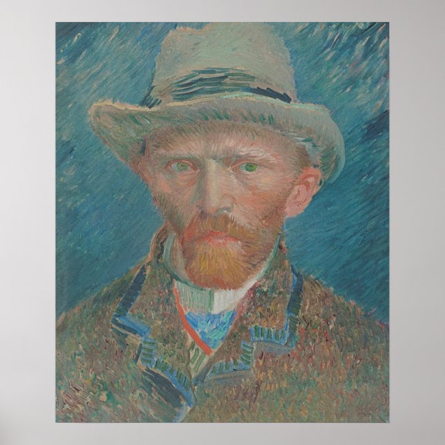 Poster Autorretrato, Vincent van Gogh (Frente)