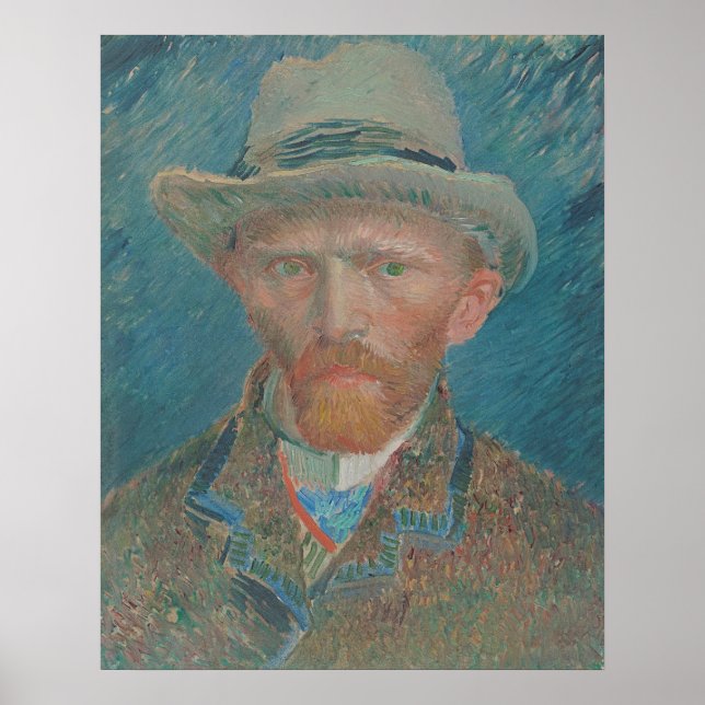 Poster Autorretrato, Vincent van Gogh (Frente)