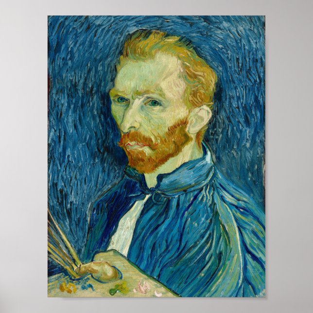 Poster autorretrato Vincent van Gogh (Frente)