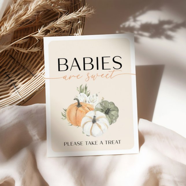 Poster Autumn Birthday Babies São Sinal Doces (Criador carregado)