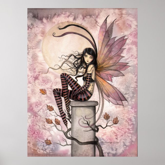 Póster Autumn Breezes Fall Fairy Fantasy Art (Frente)