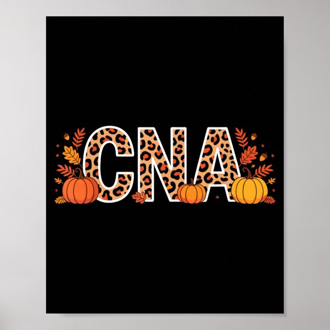 Poster Autumn Cna Fall Certified Nursing Istant  (Frente)