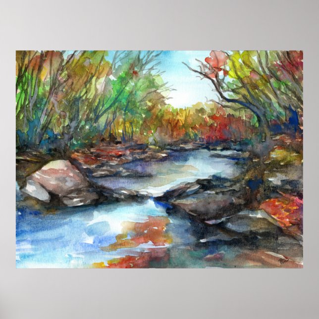 Poster Autumn Creek (Frente)
