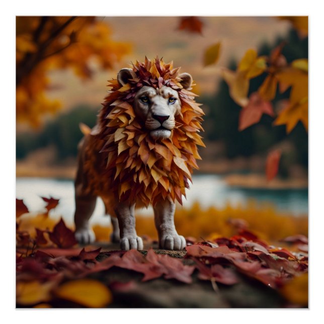 Póster Autumn Foles Lion (Frente)