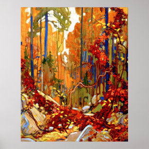 Poster Autumn Garland, belas artes por Tom Thomson,