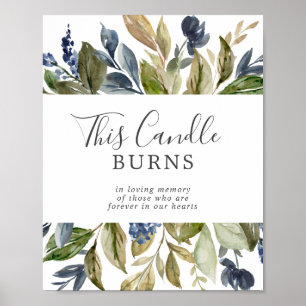 Poster Autumn Greenerle Este Vela Queima Sinal Memorial